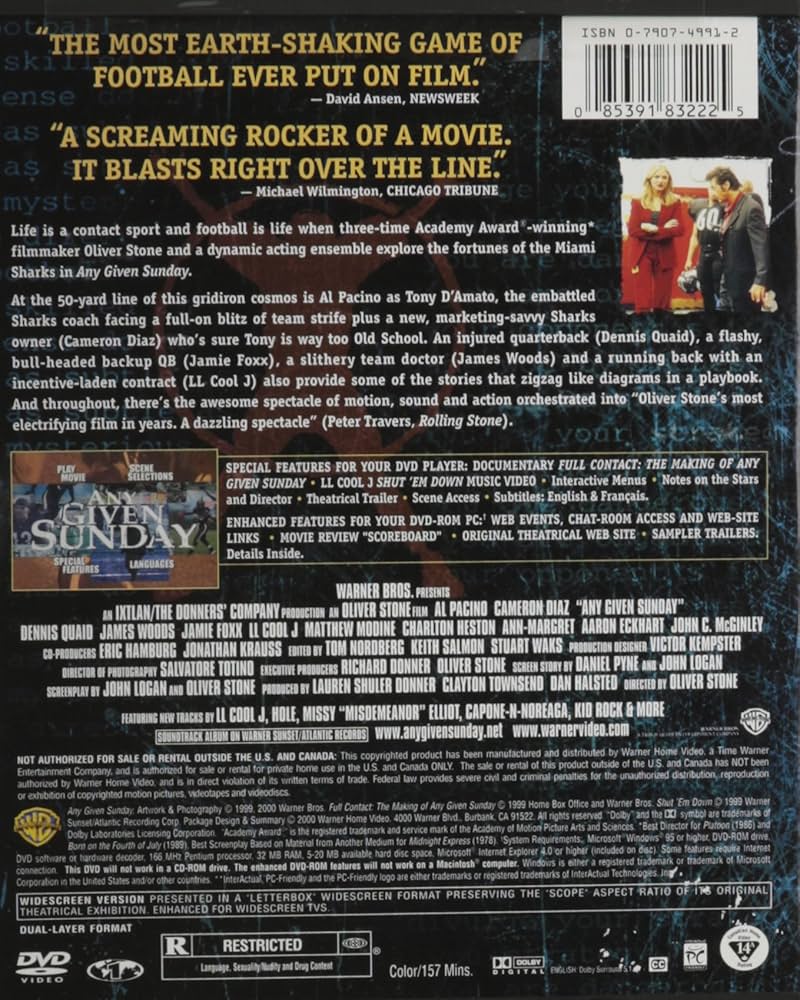 Amazon.com: Any Given Sunday : Movies & TV